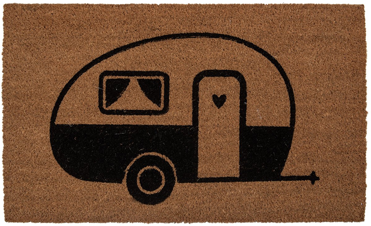 Deurmat 75x45x1 cm Bruin Kokos