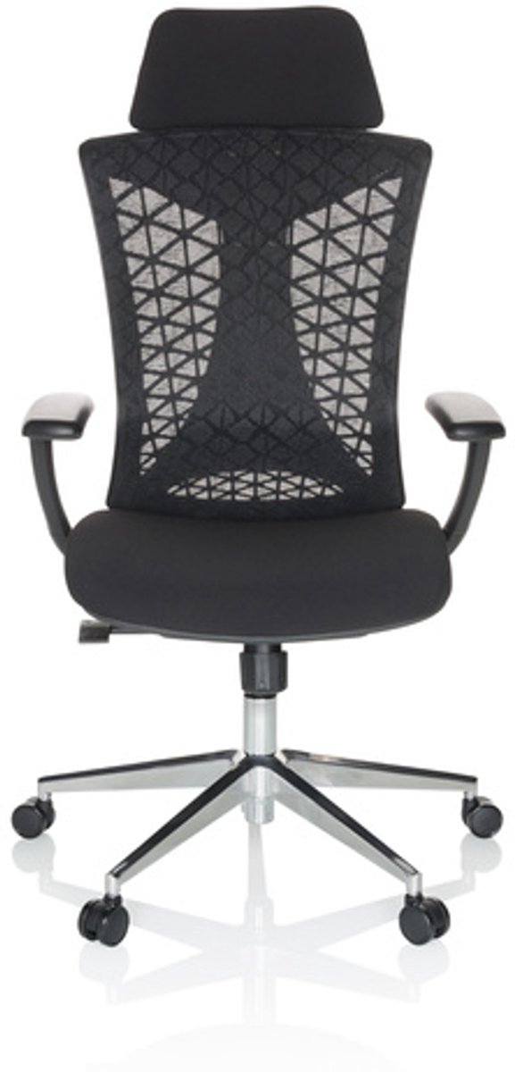 Bureaustoel / draaistoel FALEO B Netstof / Stof zwart hjh OFFICE