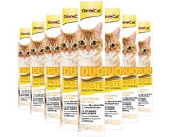 8x GimCat Multi-Vitamin Duo-Pasta Kaas & Vitamines 50 gr