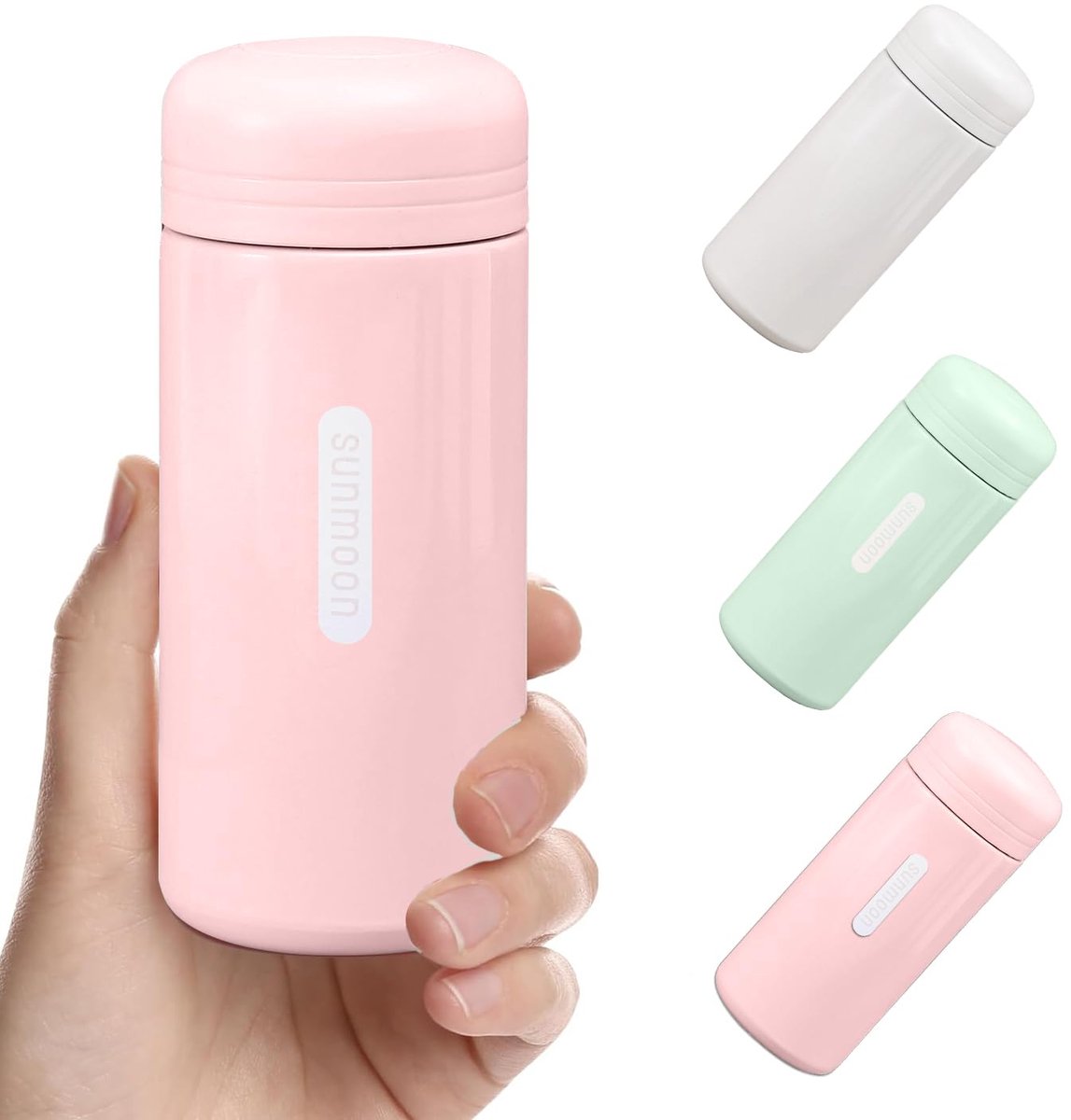 Model 150ml - RVS Thermosflessen - Mini Dubbelwandig - Lekvrije Fles (Roze)