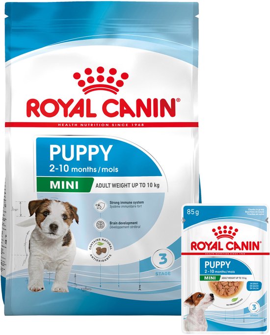 Royal Canin Mini Puppy Combi Bundel - 8 kg + 12 x 85 g