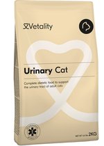 Vetality Kattenvoer Urinary - 2 x 2 kg - Kattenvoer Droogvoer - Dieetvoeding Kat - Helpt Blaasgruis Voorkomen en Lost Op - Voordeelverpakking
