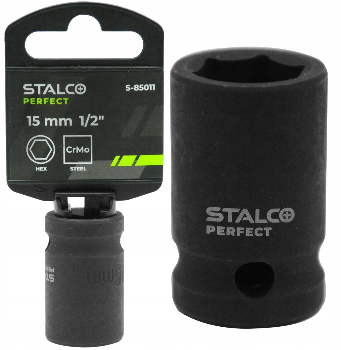 Slagdop 1/2" 15mm 6-zijdige slagdop Stalco Perfect