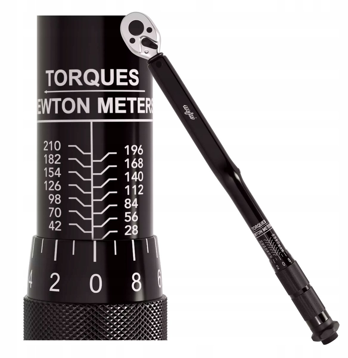 MJW Momentsleutel 1/2" 28-210Nm Zwart met Kalibratiecertificaat