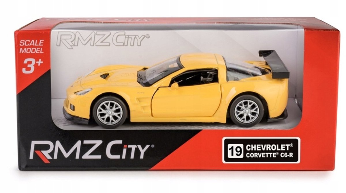 RMZ Chevrolet Corvette C6-R (Hologram) Geel Schaal 1:32