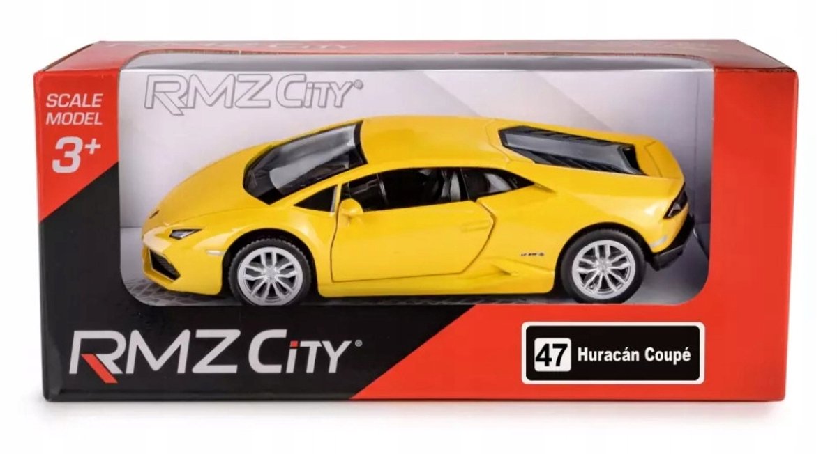 RMZ 5 Lamborghini Huracan LP610-4 Speelgoedauto Geel 1:32