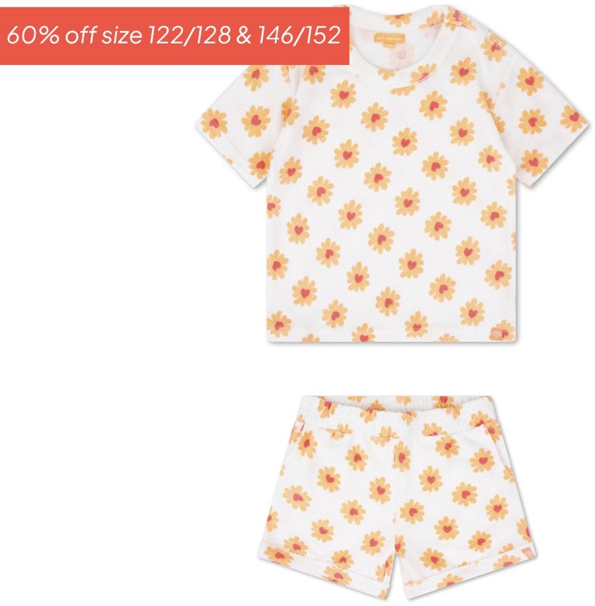 Swim Essentials | Meerkleurig Bloemen Meisjes Set Strand - Terry — afbeelding 5