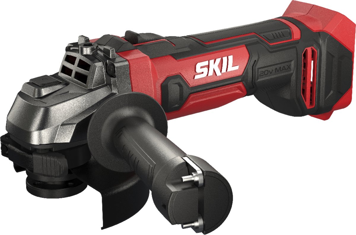 SKIL Haakse Slijper 115 mm Met Accu - 20V - Slijptol - Slijpmachine - Met Zijhandgreep & Beschermkap - Softgrip - Haakse Slijpers - Geleverd Zonder Accu - Skil 3920 CA