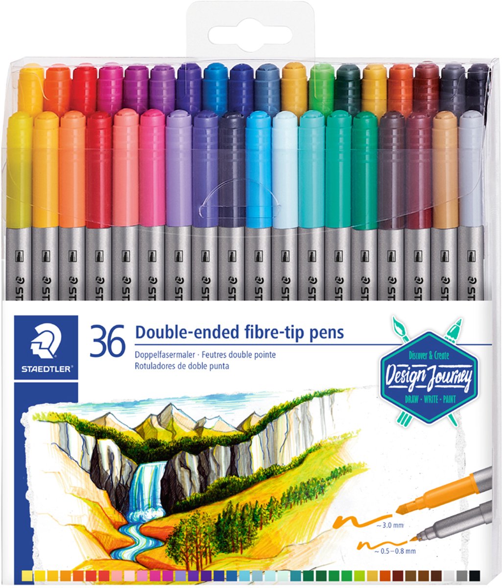 STAEDTLER Design Journey - kleurstift dubbele punt - set 120 st — afbeelding 3
