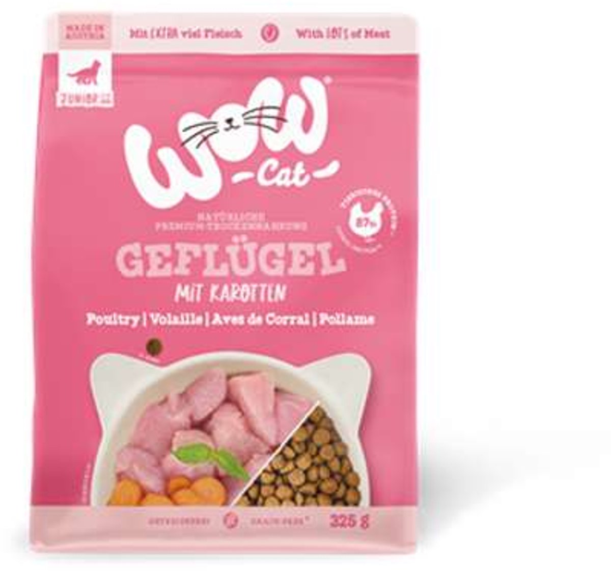 Wow WOW Cat - Trockenfutter Junior Geflügel | 325g