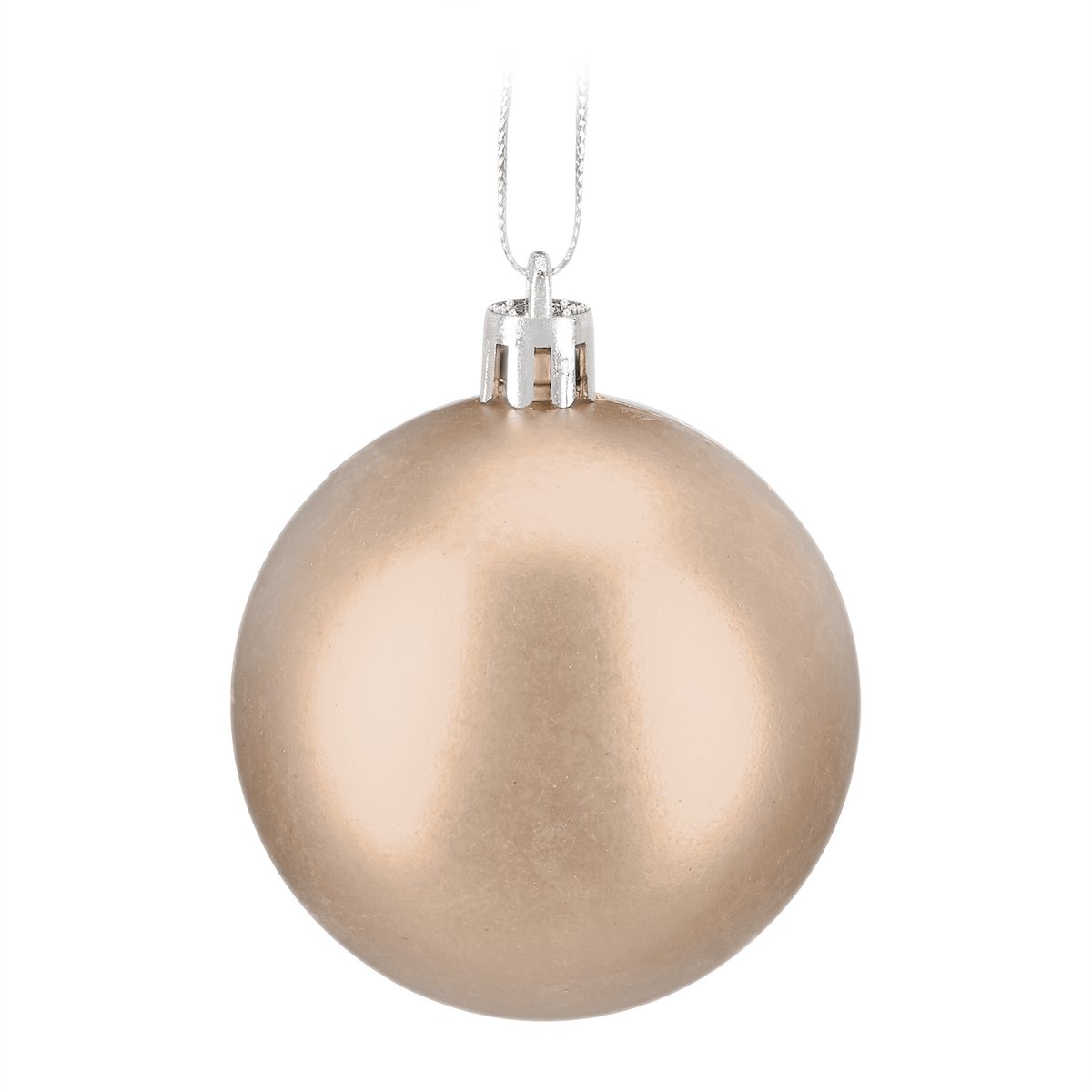 kerstballen - set van 150 - mat - glanzend - glitters - plastic - ∅ 3, 4, 6 cm - champagne – foto 5