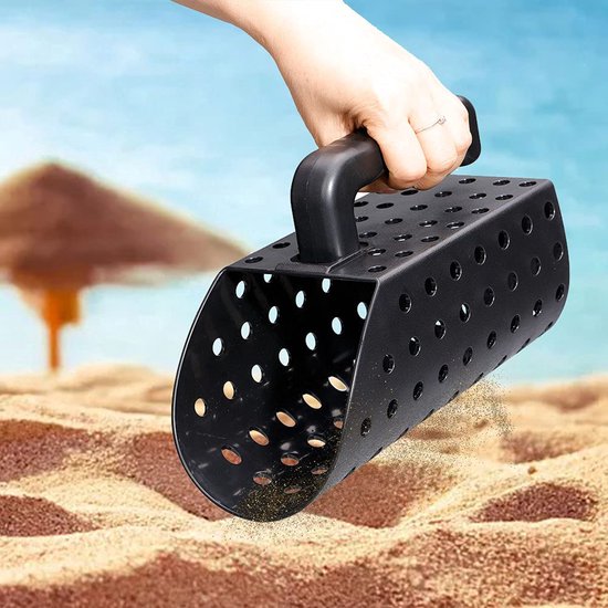 Een draagbare zandschepset voor schatzoeken, inclusief een schep en bijbehorende gereedschappen, geschikt voor schatzoeken op het strand en in rivieren. Een geweldig cadeau voor outdoorliefhebbers. van Merkloos	 — afbeelding 5