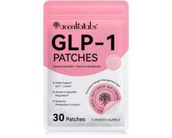 Acentialabs GLP-1 Patches – Ondersteunt bij Afslanken, Eetlustcontrole & Metabolisme – Natuurlijke Ingrediënten – 30 Stuks