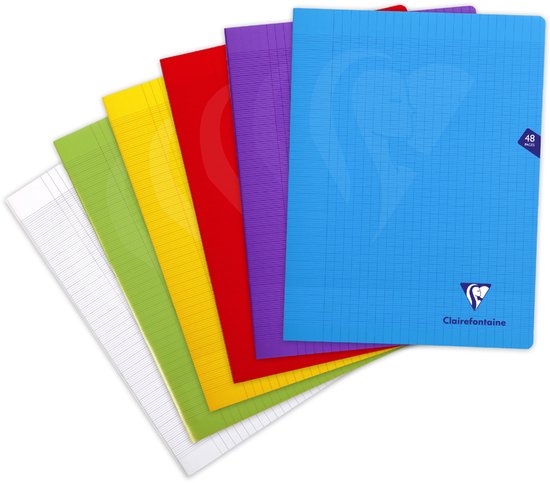 Spiraalschrift Clairefontaine Metric 17 x 22 cm kleine ruitjes 100 pagina's