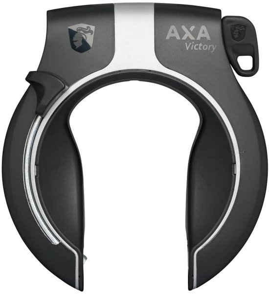 Ringslot Axa Victory - glanzend zwart/grijs (werkplaatsverpakking) — afbeelding 2