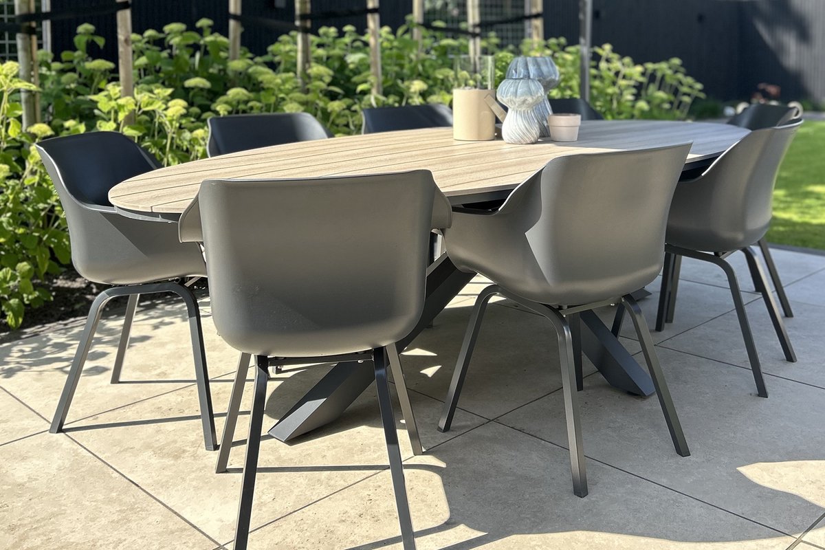 Hartman Sophie Element - Xerix / GI Edison 280x140 cm. tafel - ovale tuinset – foto 2