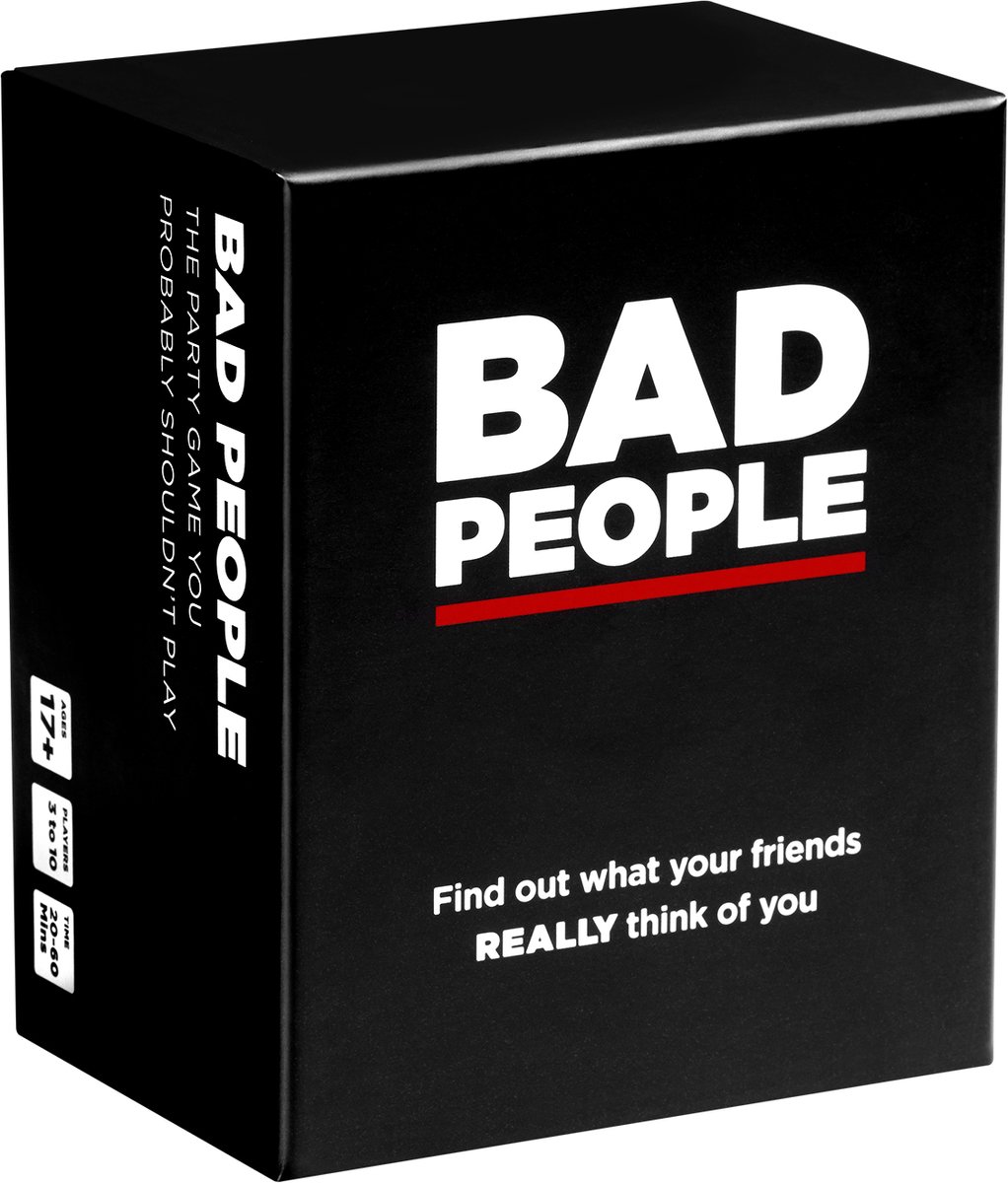 Dyce Games Bad People Game - Hét Partyspel voor Volwassenen - Engelstalig