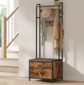 Vicco Bureau Eiken rustiek 57 x 30 cm met opklapbaar tafelblad, Savio