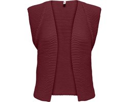 Only Gilet Onlloui Vest Ex Knt 15307880 Cabernet Dames Maat - L