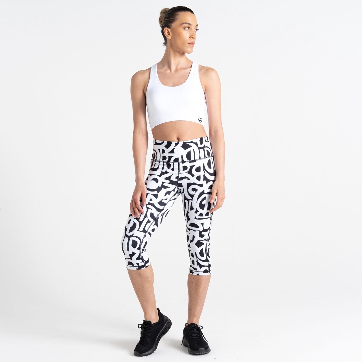 Legging Dames Sneldrogend Gerecycled Squat-proof Zwart