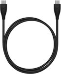 Zwarte USB-C naar USB-C kabel met het beyerdynamic logo op beide connectoren.