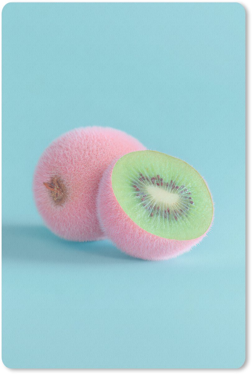 Muismat 18x27 cm - Mousepad Kiwi - Blauw - Surrealistisch - Muismatten