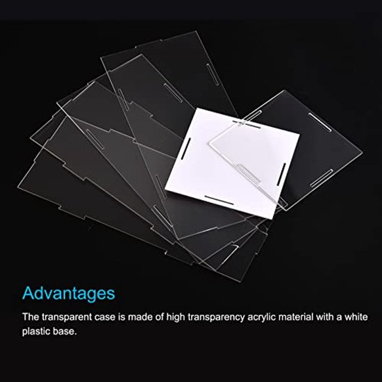 Display case Box acrylic box clear dustproof protection for collections 16x11x11cm — afbeelding 4