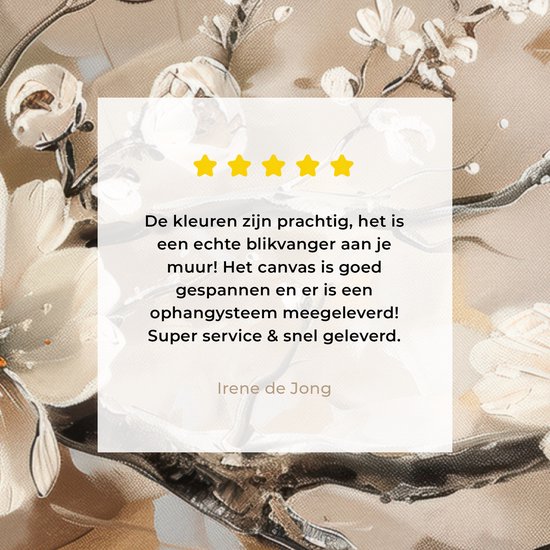 Peinture sur toile 120x80 cm - Décoration murale Fleurs - Nature - Wit - Fleur - Abstrait - Décoration murale murale salon - Décoration chambre - Accessoires de chambre - Peintures