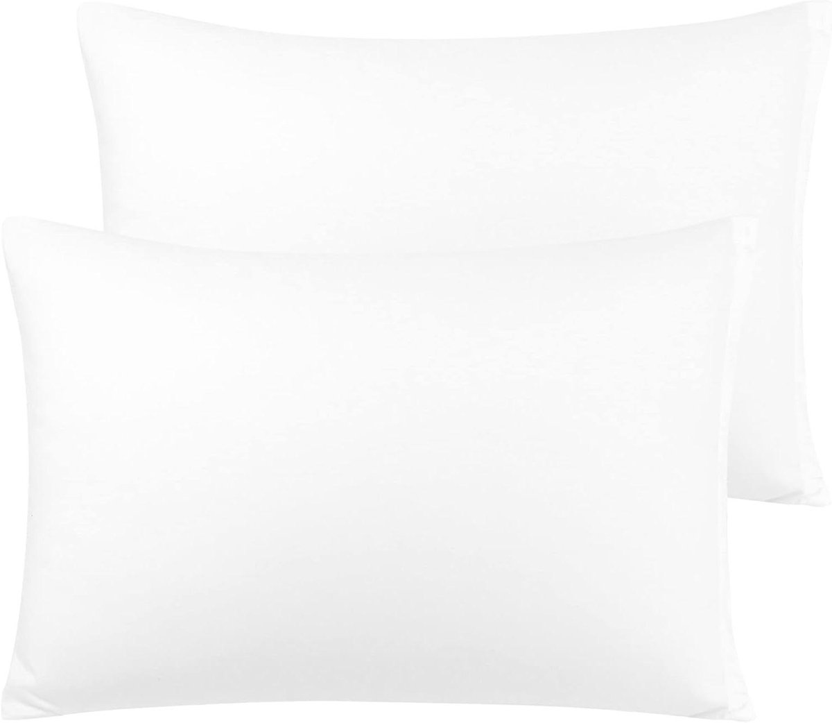 Allecto plus - Set van 2 kussenslopen 40x60 cm - Zacht en comfortabel - Wit - Ademend - Met ritssluiting