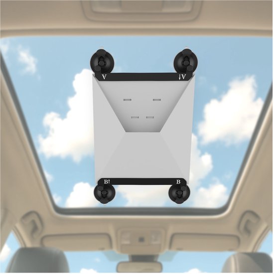 Support à ventouse pour Starlink Mini de MMOBIEL – Construction en aluminium et métal – Ventouse puissante pour une réception stable – Compact et facile à installer pour voiture, bateau, Fenêtres et toits ouvrants