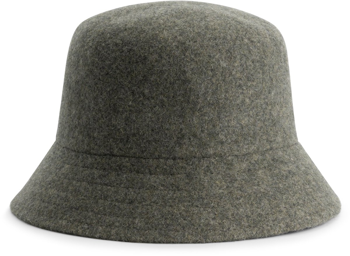 MGO Mignon Dames - Bucket Hat - Wolmix -Groen