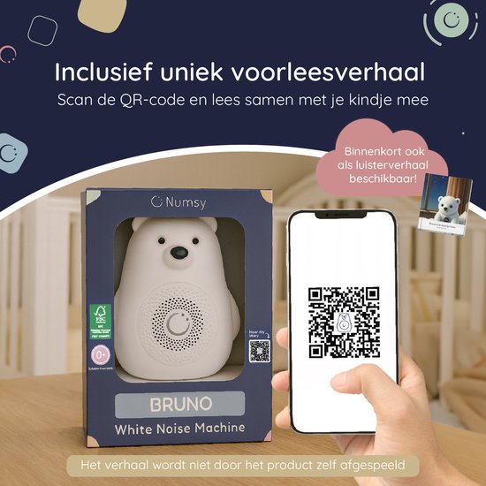 Numsy Bruno White Noise Machine Baby - Witte Ruis Apparaat - 2026