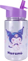 Kuromi Drink Up - Drinkfles - 450ml - Paars - Schoolbeker
