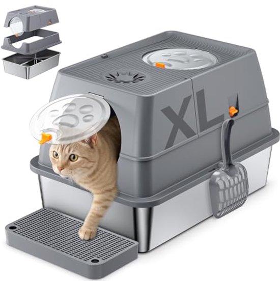 Petlux Retro Kattenbak 60x36x42 cm - Kattentoilet - Kattenbak - Pets Place