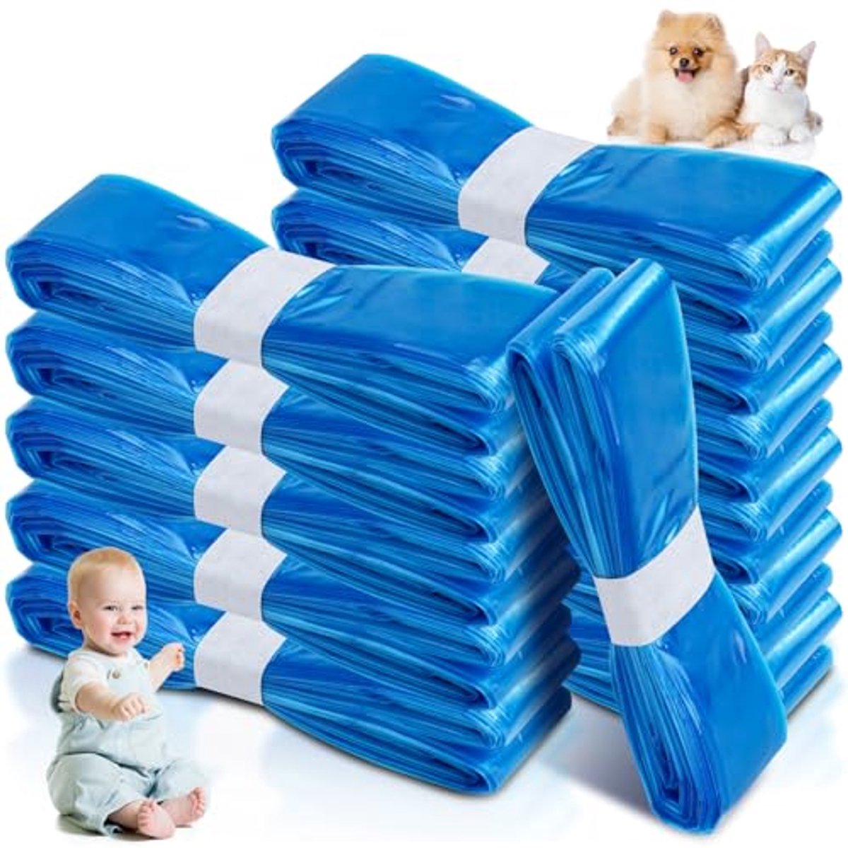 Image of 12 Stuks Luieremmer Navulcassettes - Geurdicht en Scheurvast