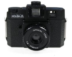 Holga 120 GCFN Camera met Glazen Lens en Multi-kleurige Flits
