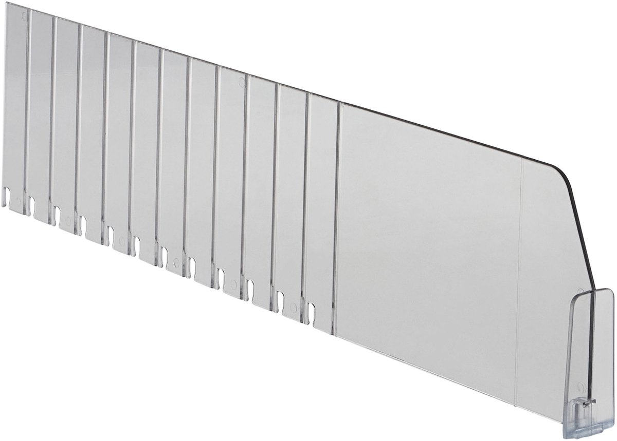 Breekbare Vakverdeler / Schapverdeler / Plank Scheidingsdelen - 12 cm hoog - Transparant - Type SV120-M