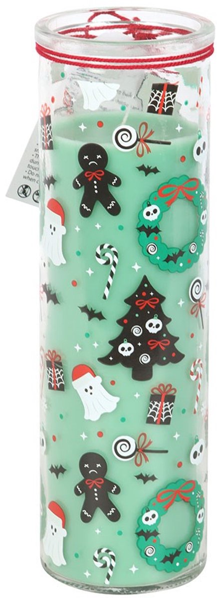 Something Different - Merry Creepmas Cursed Candy Cane Tube Geurkaars - Multicolours