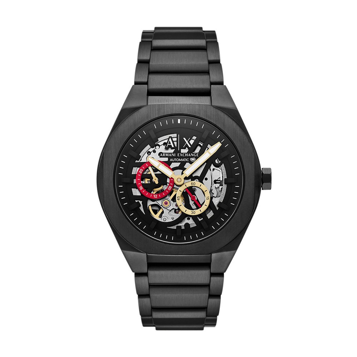 Armani Exchange SYNC Heren Horloge 44 mm - Zwart