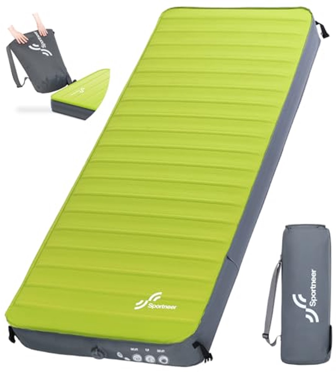 Zelfopblazende Campingmat 10 cm - Lichtgewicht Campingmatras voor Reizen en Kamperen