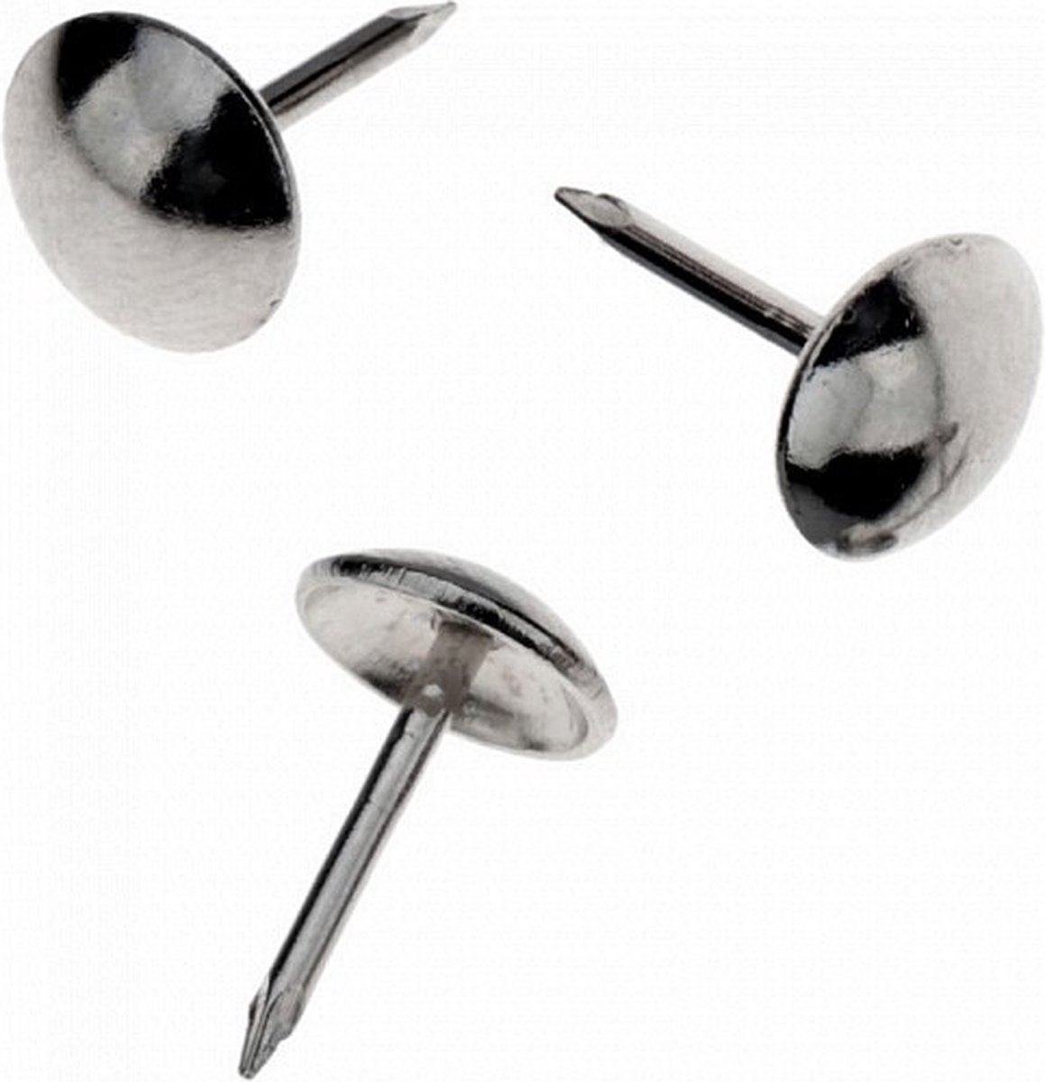 Stoffeernagels 95 mm — siernagels stoffering meubelrestauratie vernikkeld — 24 stuks - stoffeernagels 95 mm, siernagels stoffering, vernikkelde nagels 95mm, meubelnagels 24 stuks, stoelrenovatie nagels