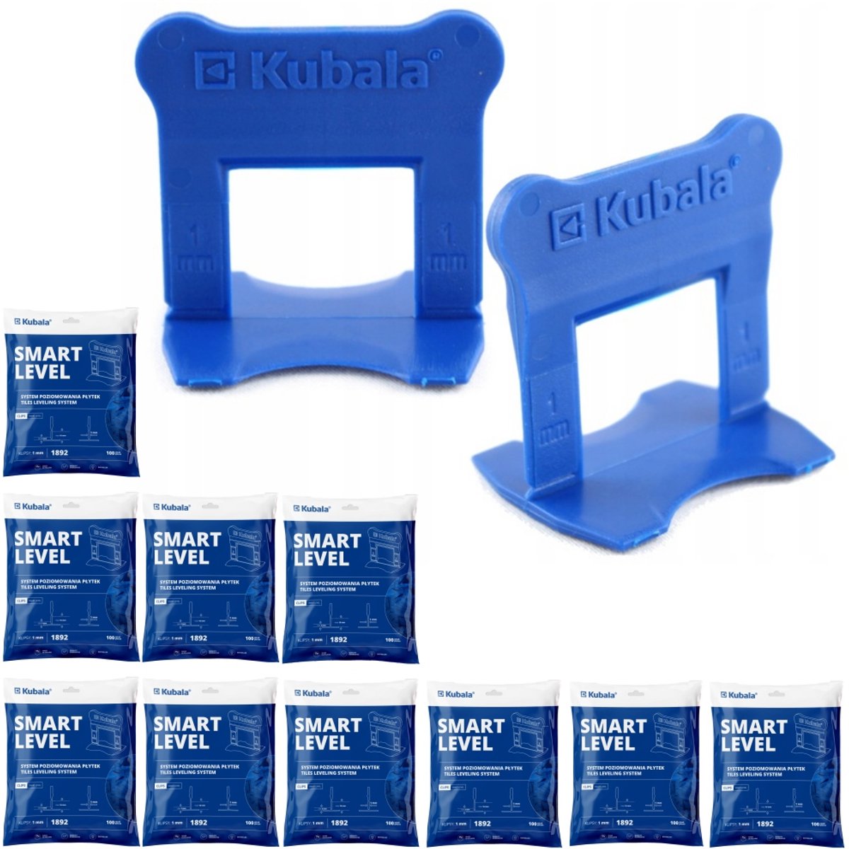Kubala Smart Level Clips - Waterpas stellen 1mm - Set 1000 st