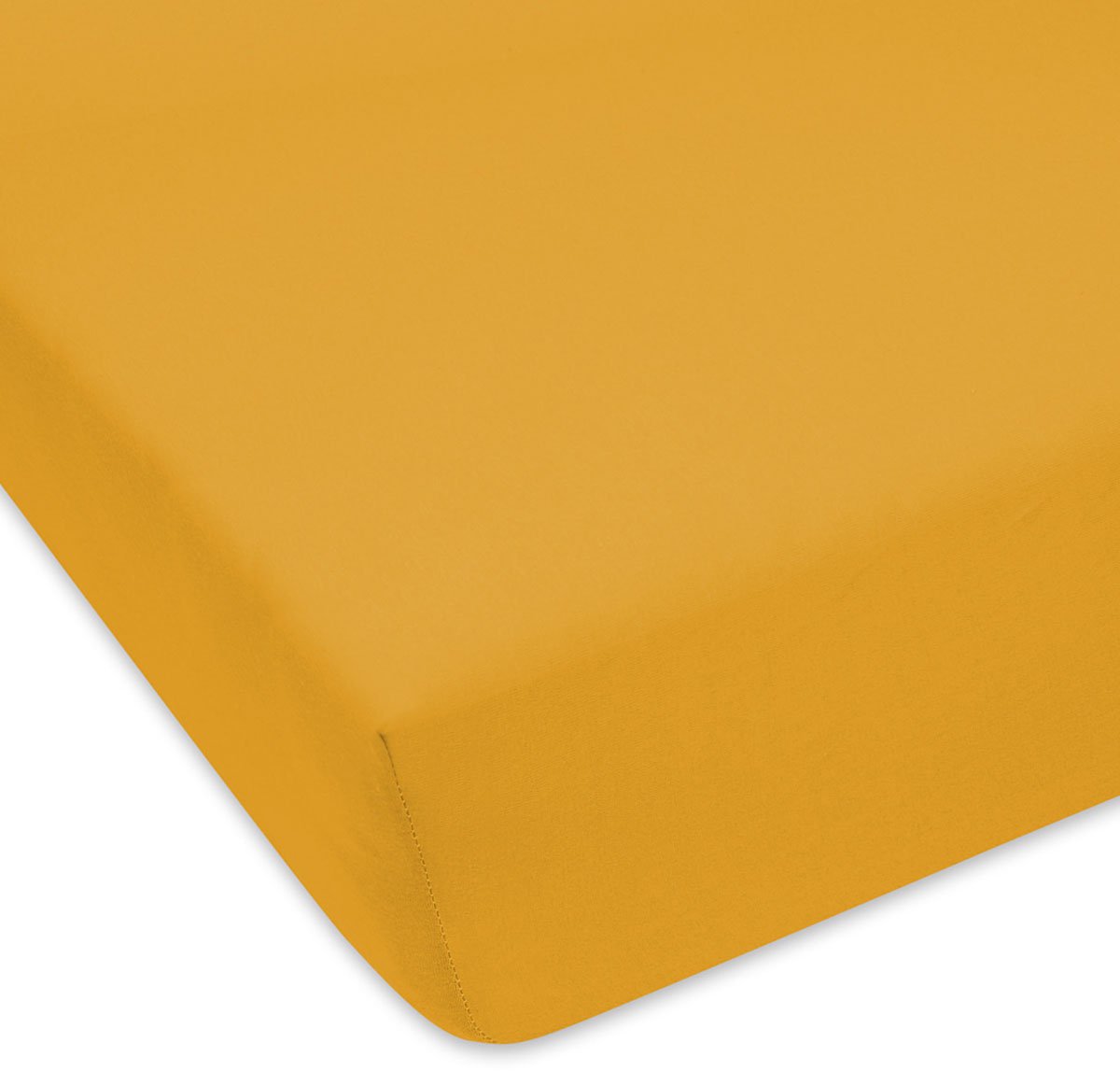 Jersey hoeslaken met elastiek 70x140 cm - Zonnig Geel