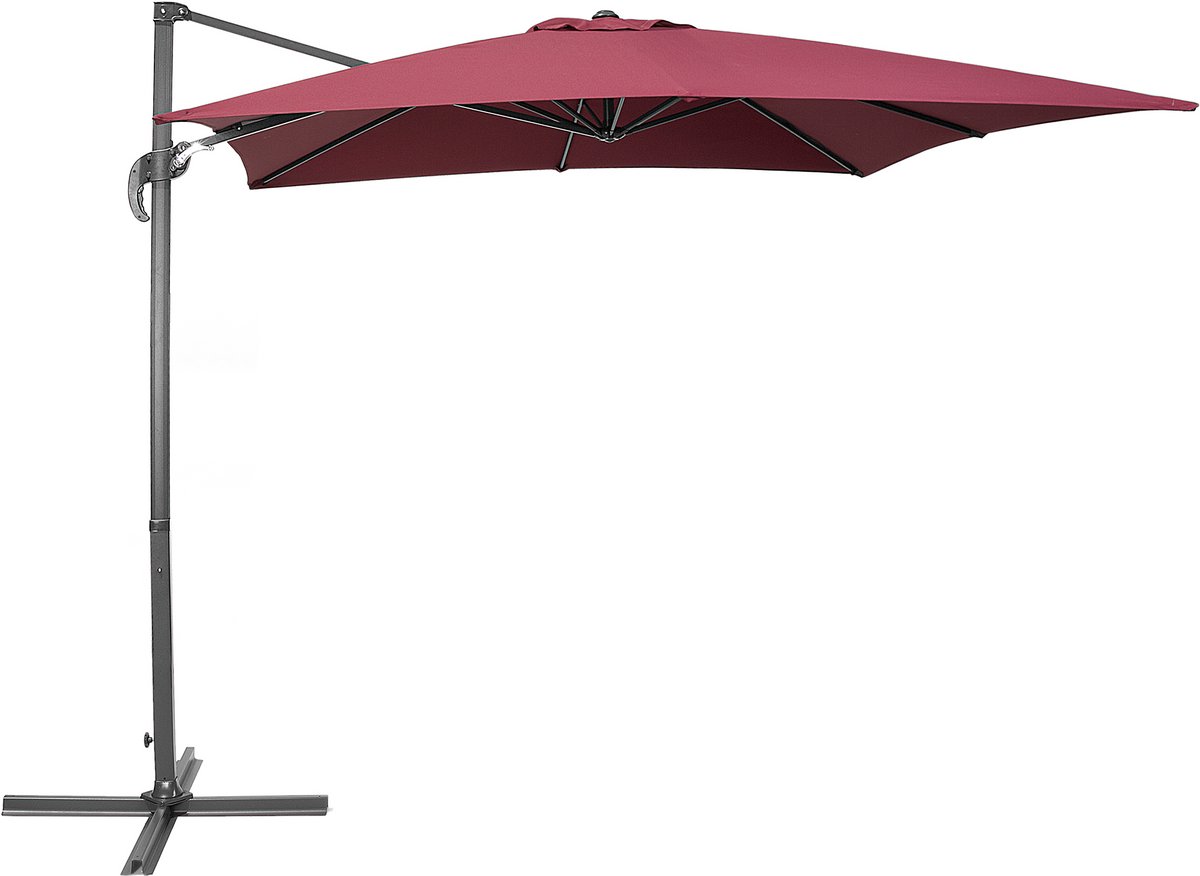 Beliani MONZA Zweefparasol rood