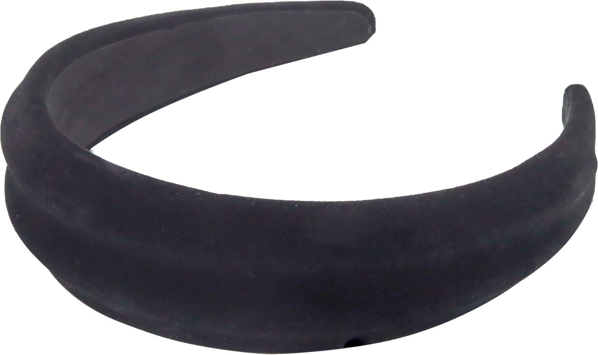 Emilie collection - haarband - fluweel - zwart - diadeem