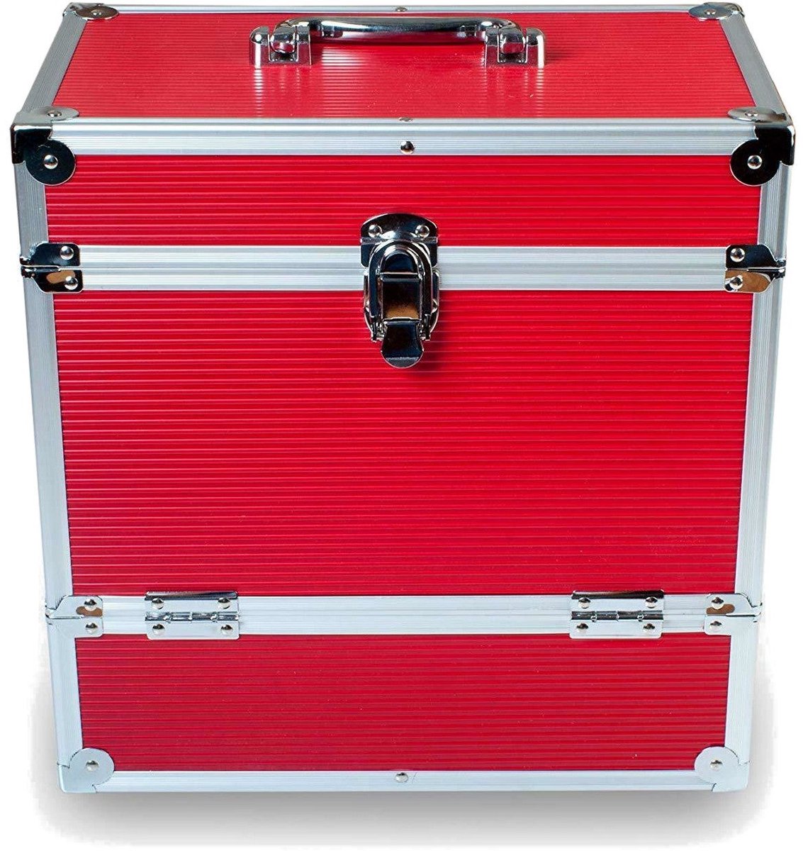 Retro Musique KXRM 03 R rode platenkoffer incl. sleeves