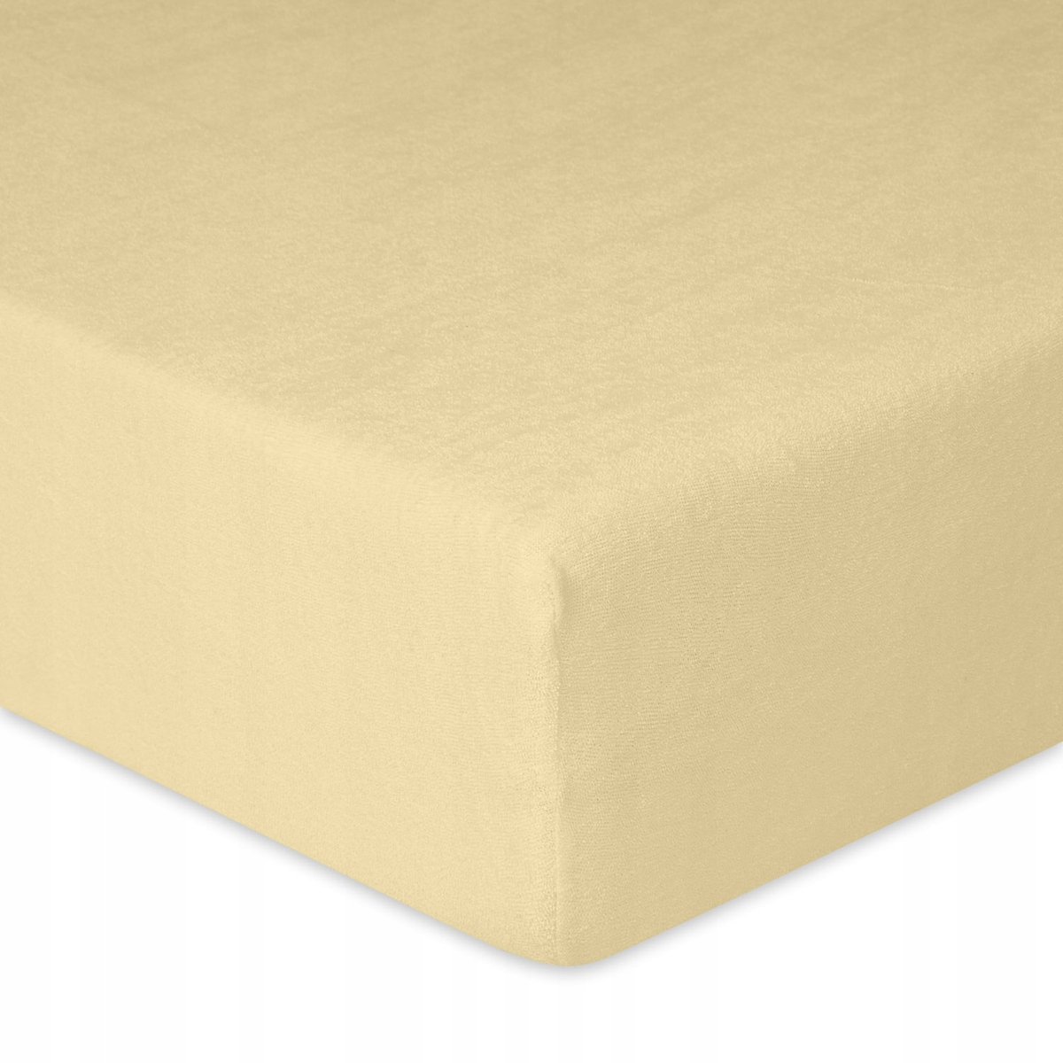 Fijne Frottier Hoeslaken met Elastiek 120x200 cm - Beige