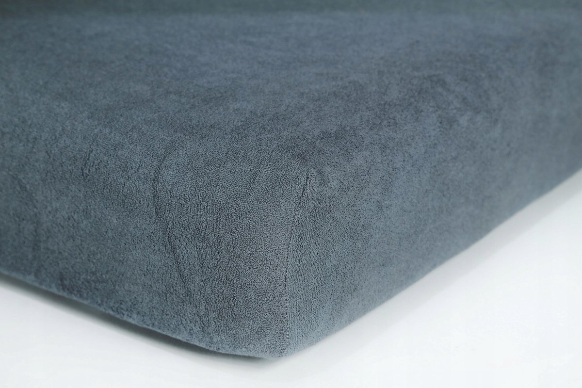 Badstof hoeslaken met elastiek 60x120 cm - Grafiet
