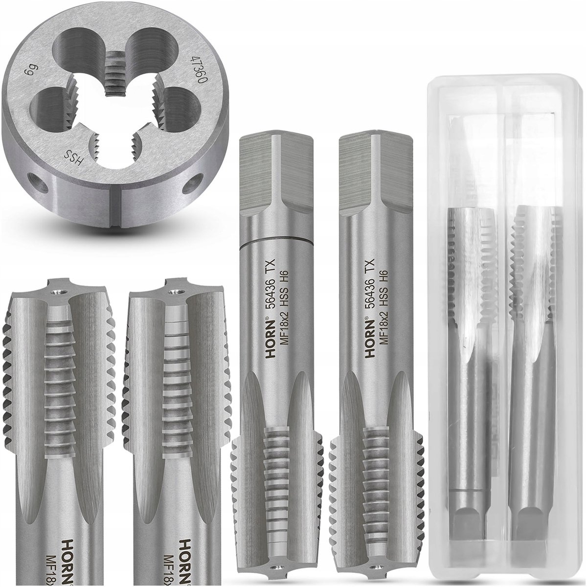M18x2 Schroefdraad Snijgereedschap Set: Taps & Matrijzen