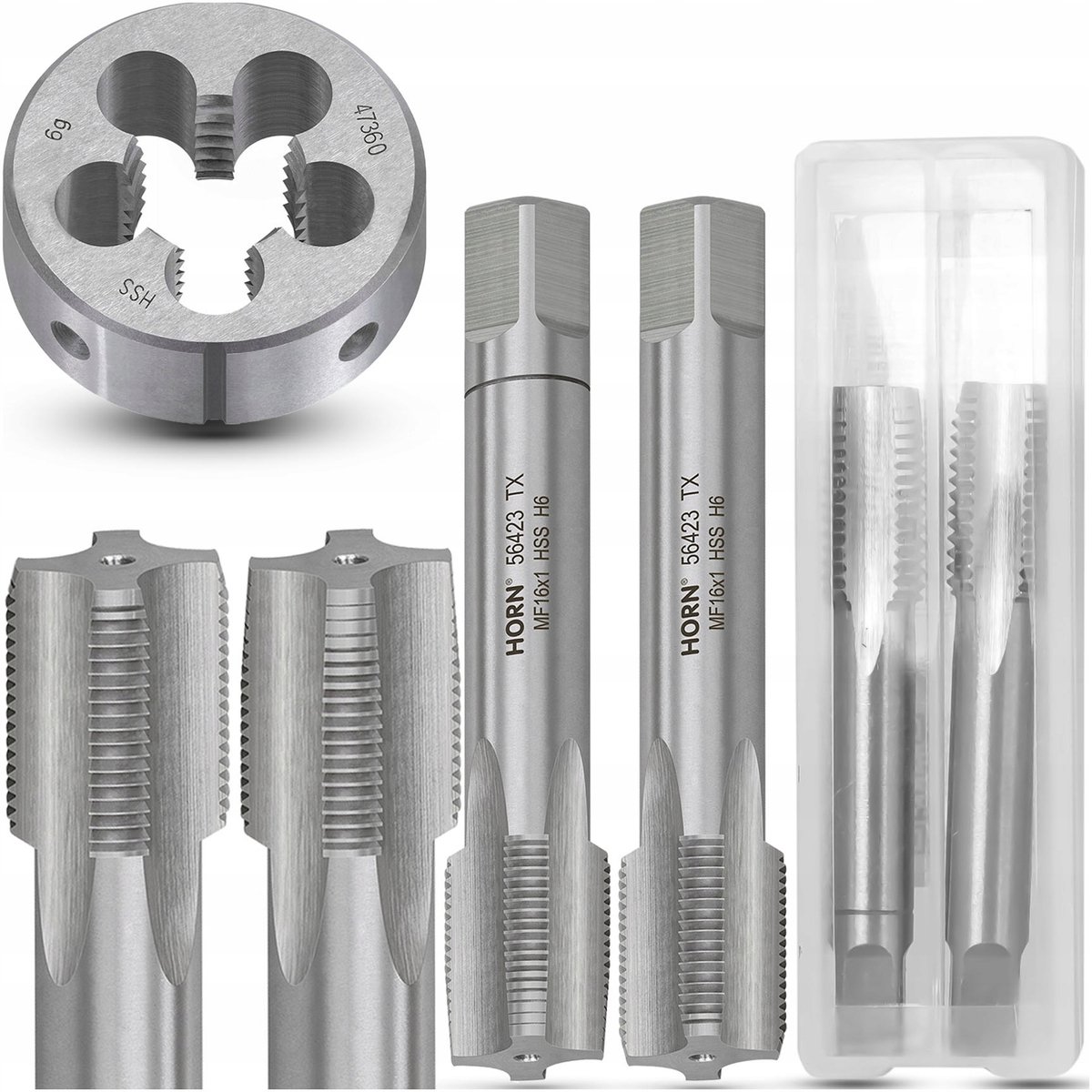 M16x1 Schroefdraad Taps en Matrijzen Set - 2 Delig